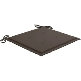 vidaXL Stapelbare Gartenstühle mit Kissen 59 x 95,5 x 26 cm taupe 8 St.