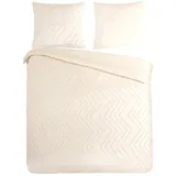 Pure Zigzag Beige 200 x 200 cm + 2 x 80 x 80 cm