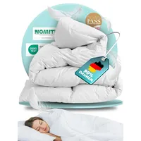 BEFA NATUR Daunendecke Ganzjahr 135x200 cm (2 Stück) | 90% Daunen & 10% Federn | 624g Füllgewicht/Stück | Allergiker (NOMITE) | Tierwohl (DOWNPASS) | Oeko-TEX Klasse 1 | Made in Germany