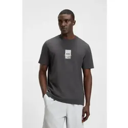 BOSS für Herren. 50545869 Fotodruck T-shirt grau (M), Lässig, Baumwolle, Kurzarm