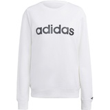 adidas IC6879 W LIN FT SWT Sweatshirt Damen White/Black Größe M
