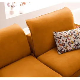 W.Schillig Ecksofa »enjoy&MORE, Designsofa, elegant und bequem, L-Form« Sitztiefenverstellung, Füße schwarz pulverbeschichtet, Breite 294 cm W.SCHILLIG