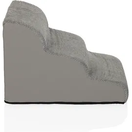 hjh living PAWY STEP 3 Hunderampe 3 Stufen Grau