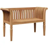 vidaXL Gartenbank 127,5 x 52 x 80 cm Braun