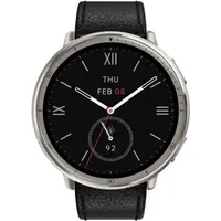 Amazfit Active 2 schwarzes Leder Premium-Version