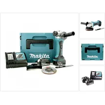 Makita DGA452RFJ inkl. 2 x 3,0 Ah + Makpac Gr. 3