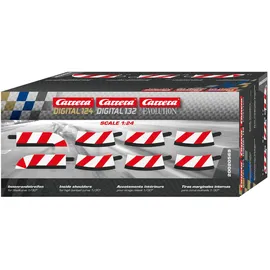 Carrera Innenrandstreifen für Steilkurve 6er Pack, Endstücke 2er Pack 20020569