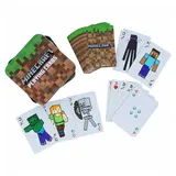 Paladone Spiel Minecraft-Spielkarten - Standard-Kartenspiel in schöner Blechdose