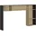 Gami Bücherregal Kopfteil zur Befestigung am Bett Naël 196 x 22 x 104 cm Schwarz