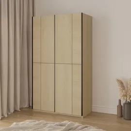 masseno Schiebetürenschrank LUBERO 120 x 210 x 60 cm Braun