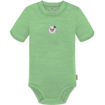normani Outdoor Sports Baby Merino Kurzarmbody Tihoi in Grün | Gr.: 56