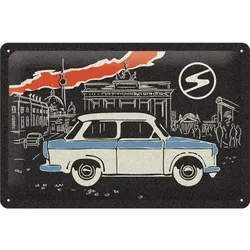 Blechschild Trabant