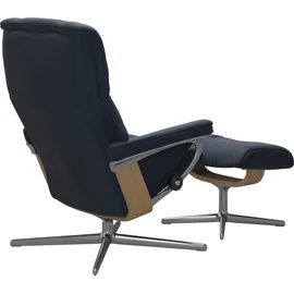Stressless Fußhocker Mayfair Leder 55 x 41 x 39 cm Blau