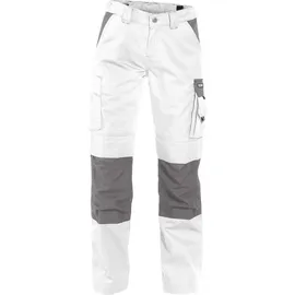 DASSY Hose Boston Damen WEIß/ZEMENTGRAU, Gr. 34