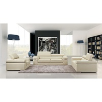 JVmoebel Sofa Weiße Couchgarnitur 3+2+1 luxus Design Sofas Möbel Polster Neu, Made in Europa beige