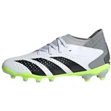 Adidas Predator Accuracy.3 Multi-Ground Boots Fußballschuhe, FTWR White/core Black/Lucid Lemon, 28 EU