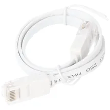 goobay CAT 6 Flach-Patchkabel, U/UTP Weiß