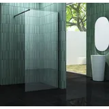 impex-bad Duschwand Sc mit schwarzen Anbauteilen in 120 x 200 cm