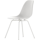 Vitra - Eames Plastic Side Chair DSX, weiß / weiß (Filzgleiter weiß)