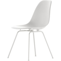 Vitra - Eames Plastic Side Chair DSX, weiß / weiß (Filzgleiter weiß)
