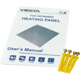 Viesta H400 Infrarotheizung Wandheizung – Infrarotheizung 400 Watt ohne Thermostat – Infrarotheizung Paneel für Wandmontage – Infrarot Heizk...
