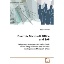 Vdm Verlag Dr. Müller Duet für Microsoft Office und SAP von Björn Bartheidel / VDM Verlag Dr. Müller / Taschenbuch