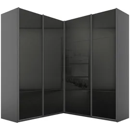 Rauch Quadra Eckschrank inkl. Türendämpfer grau