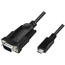 Logilink AU0051A - 1x D-SUB-Stecker 9pol.] 1.2m Schwarz