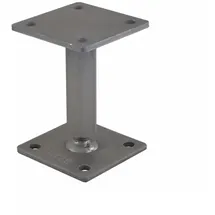 Pitzl Pfostenträger / Stützfuß Höhen verstellbar 122-182mm mit Gewinde | UP=100x100mm