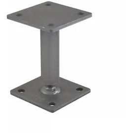 Pitzl Pfostenträger / Stützfuß Höhen verstellbar 122-182mm mit Gewinde | UP=100x100mm