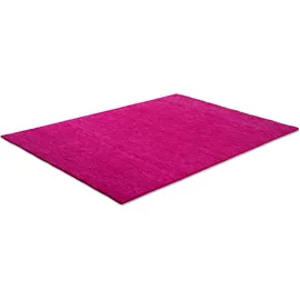 OTTO home Wollteppich OTTO HOME "Karchau", pink, B:60cm H:13mm L:90cm, Schurwolle, Teppiche, Handweb Teppich, meliert, reine Wolle, handgewebt, brilliante Farben
