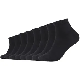 s.Oliver essentials Kurzsocken 8er Pack Schwarz 43-46