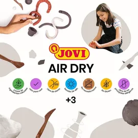 Jovi Modelliermasse Air Dry Clay weiß