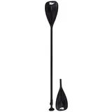 F2 Paddel Kajak Alu/Carbon 4 teilig Schwarz Stand up Paddle