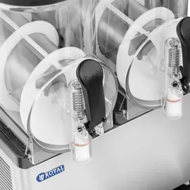 Royal Catering Slush-Maschine - 2 x 14 l - LED - digitales Bedienfeld -