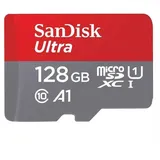 SanDisk Ultra microSD + SD-Adapter UHS-I U1 A1 100 MB/s 128 GB