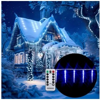 monzana Lichterkette Weihnachten Eiszapfen 80 LEDs 13m