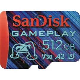 SanDisk Extreme GamePlay-Design R190/W130 microSDXC 512GB, UHS-I U3, A2, Class 10 (SDSQXAV-512G-GN6XN)