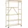 vidaXL Kleiderständer mit Ablagen und Rollen 110x40x180 cm braun