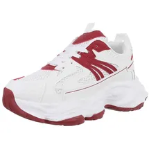Ital-Design Sneaker Low Weiß/Rot Damen 39