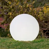 NEW GARDEN Außenleuchte Kunststoff Ø 50 cm E27 600 lm IP65 weiß