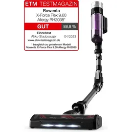 Rowenta X-Force Flex 9.60 Allergy Schwarz