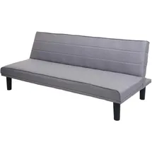 MCW Schlafsofa MCW-J17, Couch Klappsofa Gästebett Bettsofa, Schlaffunktion Stoff/Textil 165cm ~ grau