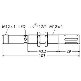 Turck Temp.- u. Luftfeuchtsensor M12FTH3Q