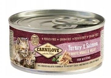 CARNILOVE Kittens turkey & salmon 12x100 g Kätzchenfutter aus Pute und Lachs