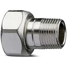 HEIMEIER Heizkörper-Anschlussverschraubung R 1/2xM 22, AMETAL-C vernickelt