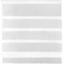 BestLivings Bistrogardine Stangendurchzug 100 x 110 cm Transparent/Weiß 1 St.
