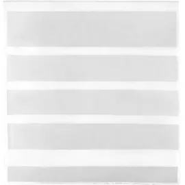 BestLivings Bistrogardine Stangendurchzug 100 x 110 cm Transparent/Weiß 1 St.