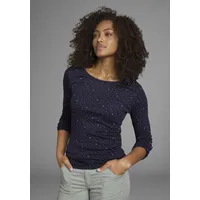 KangaROOS Langarmshirt krempelbare Ärmel, sehr figurbetont, aus elastischer Rippware,