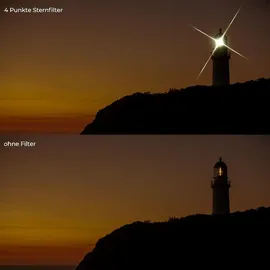 luxuskollektion 49mm Nano K-Serie Variabler Sternfilter 4 Punkte 8 Punkte